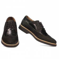 Scarpe casual uomo 829 bufalo nero combinato