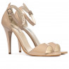 Sandali donna 1238 vernice beige perlato