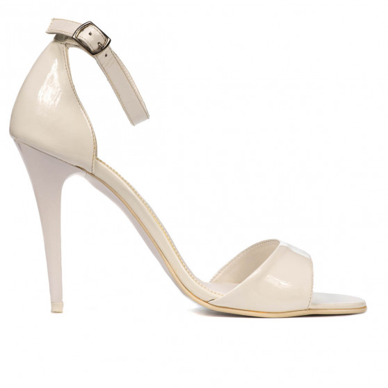 Sandali donna 1238 vernice bianca