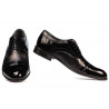 Scarpe eleganti uomo 763 vernice nera combinata