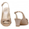Sandali donna 1251 vernice beige perla