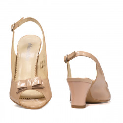 Sandali donna 1251 vernice avorio