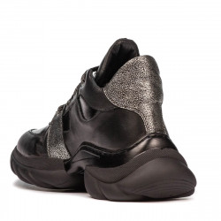 Stivaletti da donna 3351 nero combinato