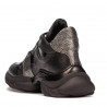 Stivaletti da donna 3351 nero combinato