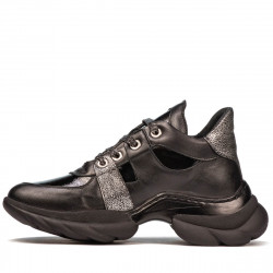 Stivaletti da donna 3351 nero combinato