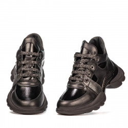 Stivaletti da donna 3351 nero combinato