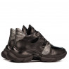 Stivaletti da donna 3351 nero combinato