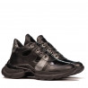 Stivaletti da donna 3351 nero combinato