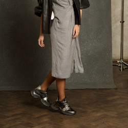 Stivaletti da donna 3351 nero combinato