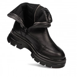 Stivaletti donna 3357 nero combinato