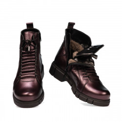 Stivaletti donna 3355 viola perlato