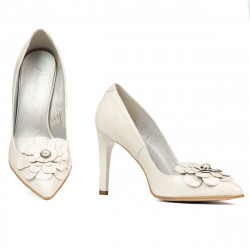 Scarpe eleganti donna 1282 bianco avorio