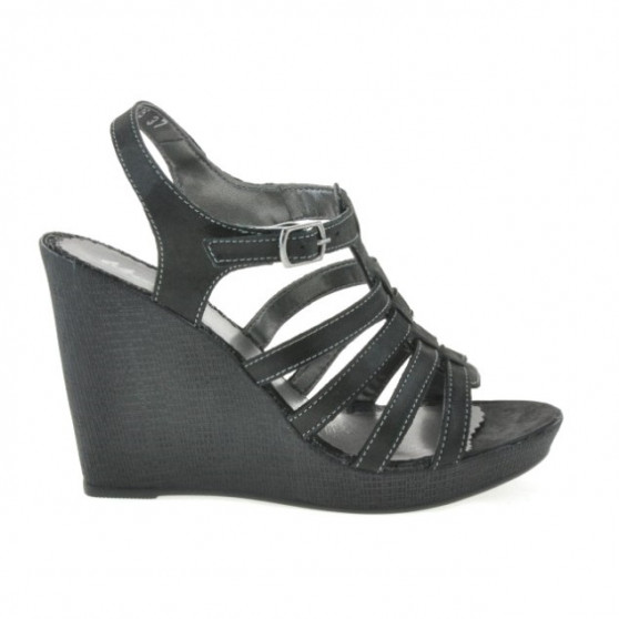 Sandali donna 575 nero satinato