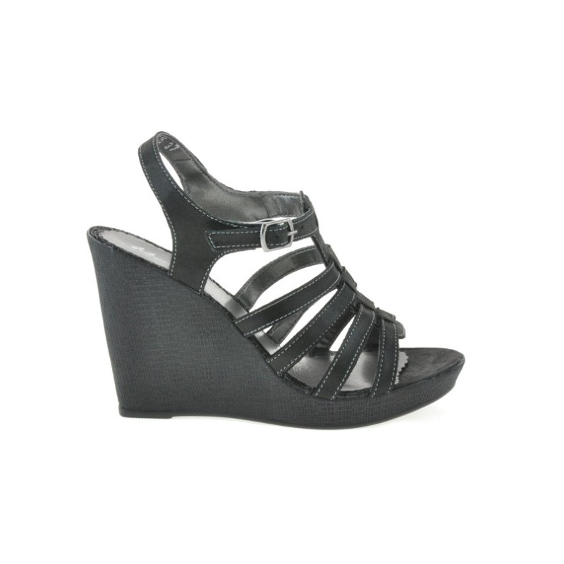 Sandali donna 575 nero satinato