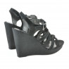Sandali donna 575 nero satinato