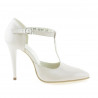 Sandali donna 1237 vernice avorio