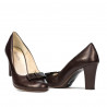 Scarpe eleganti donna 1245 caffè