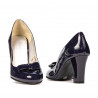 Scarpe eleganti donna 1245 vernice indigo