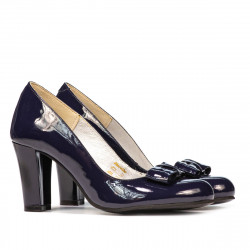 Scarpe eleganti donna 1245 vernice indigo