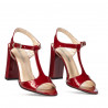 Sandali donna 1258 vernice bordeaux