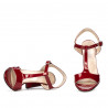 Sandali donna 1258 vernice bordeaux