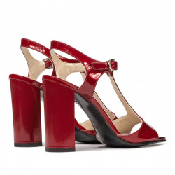 Sandali donna 1258 vernice bordeaux