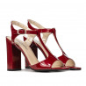 Sandali donna 1258 vernice bordeaux