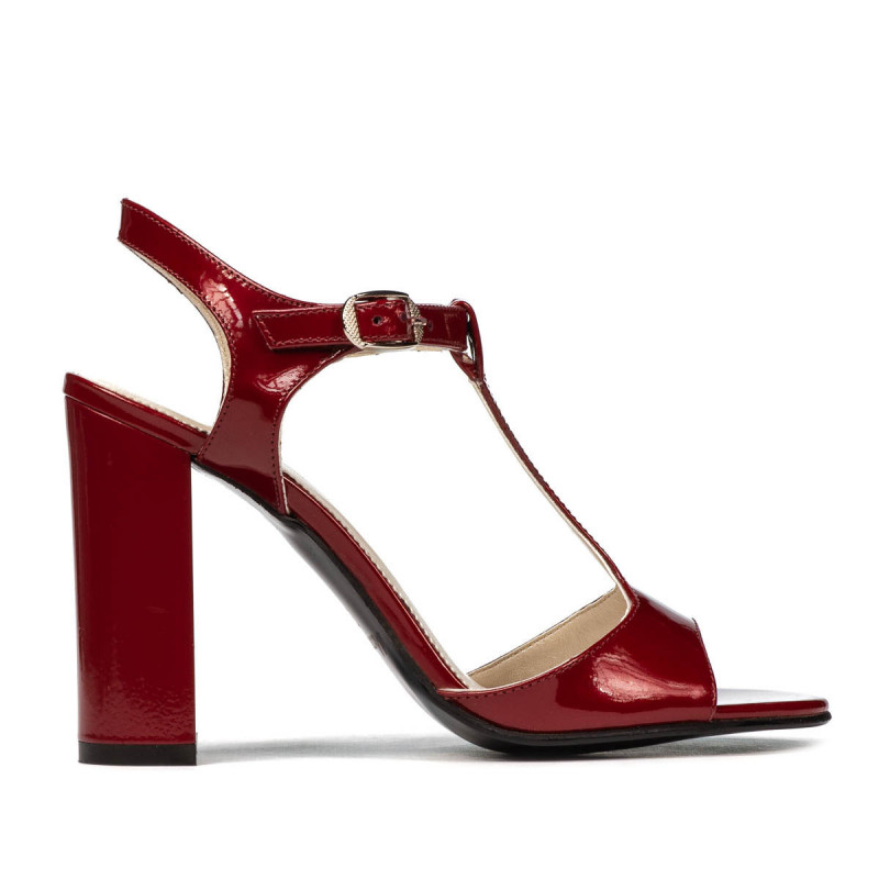 Sandali donna 1258 vernice bordeaux