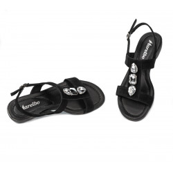 Sandali donna 5073 nero velluto