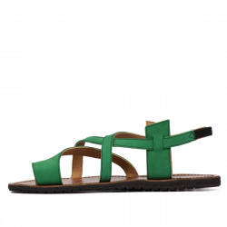 Sandali donna 5076 verde scamosciato