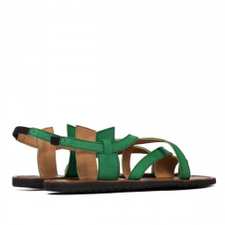 Sandali donna 5076 verde scamosciato