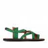 Sandali donna 5076 verde scamosciato