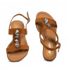 Sandali donna 5073 camoscio cammello