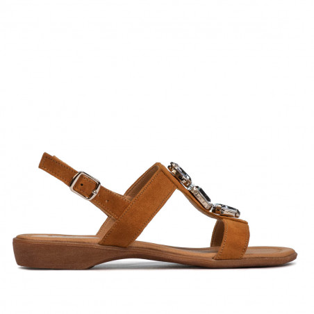 Sandali donna 5073 camoscio cammello