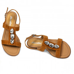 Sandali donna 5073 camoscio cammello