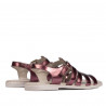 Sandali donna 5077 viola perlato