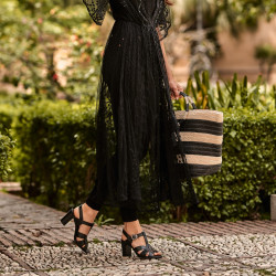 Sandali donna 1284 nero lifestyle
