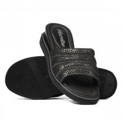 Sandali donna 5074 pitone nero