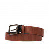Cintura uomo 50b marrone pressata