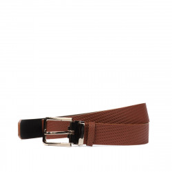 Cintura uomo 50b marrone pressata