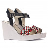 Sandali donna 5080 indaco combinato