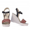 Sandali donna 5080 indaco combinato