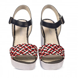Sandali donna 5080 indaco combinato