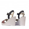 Sandali donna 5080 indaco combinato