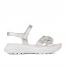 Sandali per bambini 538 bianco madreperla (argento)