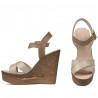 Sandali donna 5078 beige+oro