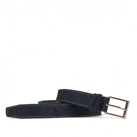 Cintura uomo 05bc blu velluto