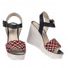 Sandali donna 5080-1 indaco combinato