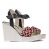 Sandali donna 5080-1 indaco combinato