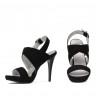 Sandali donna 1286 nero antilope